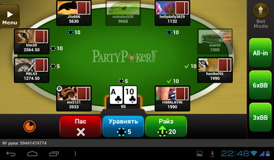 Partypoker мобильный покер